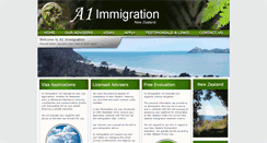 Desktop Screenshot of a1immigration.co.nz